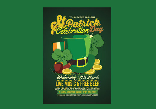 St Patrick's Day Celebration Flyer