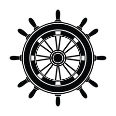 Obraz premium Ship wheel svg