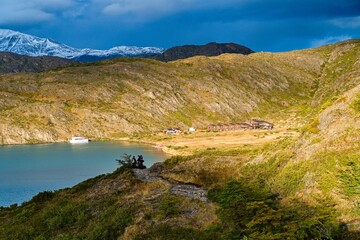 Fototapeta premium amazing beautiful patagonia nature in summer