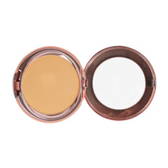 Compact Powder Case with Mirror on transparent background png