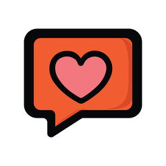 heart icon vector design template simple and clean