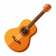 acoustic guitar vector illustration