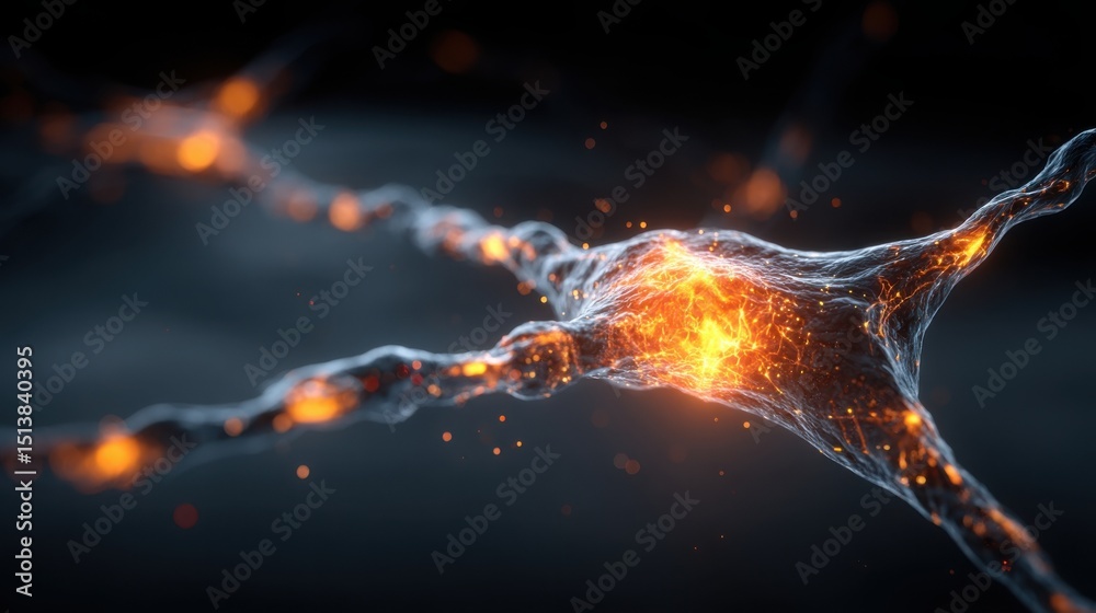 Poster captivating image of fire in the air symbolizing focused computation and neural attention module in 