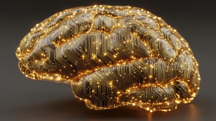 Conceptual illustration of a computer brain representing advanced neural processing and corporate strategy integration