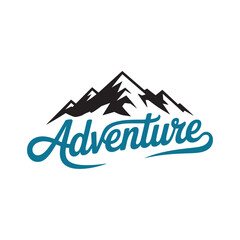 Mountain Logo Design Vector, Adventure Mountain Logo Design, Travel Mountain Logo Design