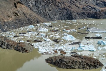 beautiful amazing glacier landscape in los glaciares national patk patagonia