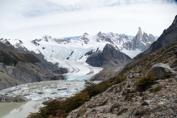 beautiful amazing glacier landscape in los glaciares national patk patagonia