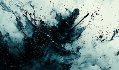 Abstract paint explosion