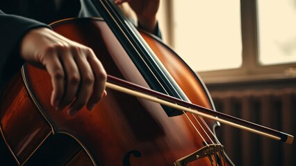  a cellist playing a cello
