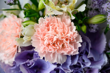 bouquet of pink peonies