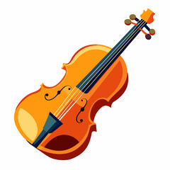 Fototapeta premium violin on white background