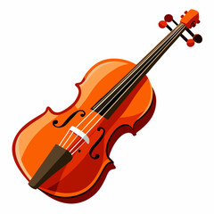 Fototapeta premium violin on white background