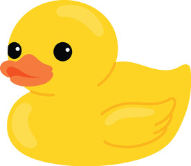 Adorable rubber duck toy for child illustration