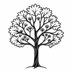Obraz premium vector tree silhouette isolated