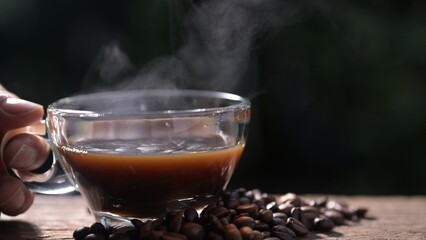 coffee cup, steamed hot coffee, coffee mug
