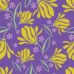 vintage small flowers seamless pattern