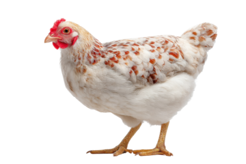 Farm Chicken Isolated on Transparent Background