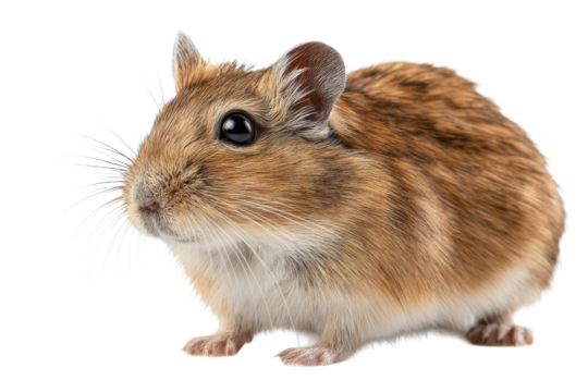 Gerbil Isolated on Transparent Background