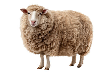 Domesticated Ewe with No Background