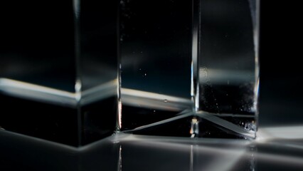 Light Interacting with Glass Creating Stunning Visual Effects