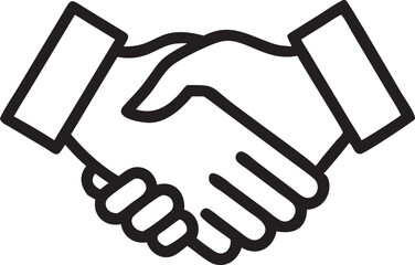 Obraz premium handshake vector illustration