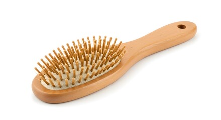 Wooden Hairbrush with Natural Bristles for Sustainable Grooming