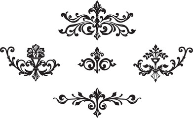 A set of elements, symbols, ornaments, mandalas. Hand drawn vector illustration