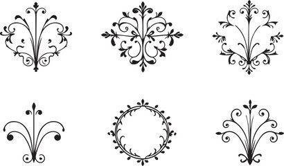 A set of elements, symbols, ornaments, mandalas. Hand drawn vector illustration