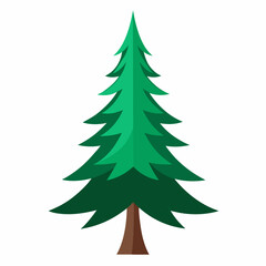 Obraz premium christmas tree vector illustration