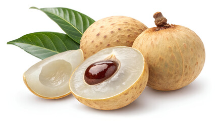 Delicious fresh fruit and nut mix with ripe apple and banana, a healthy vegetarian snack