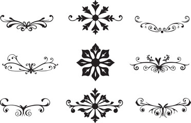 A set of elements, symbols, ornaments, mandalas. Hand drawn vector illustration