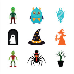 Fototapeta premium set of monsters