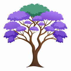 Obraz premium vector tree isolated on white background