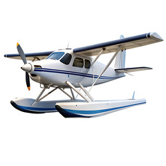 Seaplane transport isolated on white background