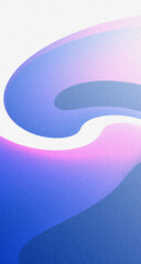 Blue and white abstract shapes flowing in smooth modern art texture