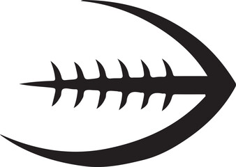 American football ball icon simple vector Active sport Body run