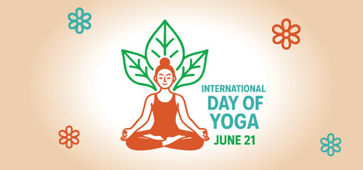 International Day of Yoga Social Cover or Banner Vector Template