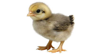 Obraz premium Fluffy baby chick, looking alert
