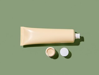 Cream Tube Packaging Mockup Minimalist Design