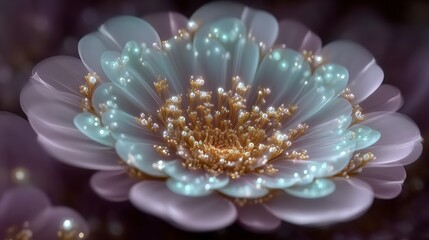 Dreamlike Pastel Flower  AI Generated  8k  High Resolution   Close up   Delicate Petals  P