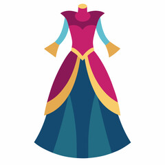 vector illustration of a fashion dress