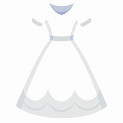 wedding dress and shoes