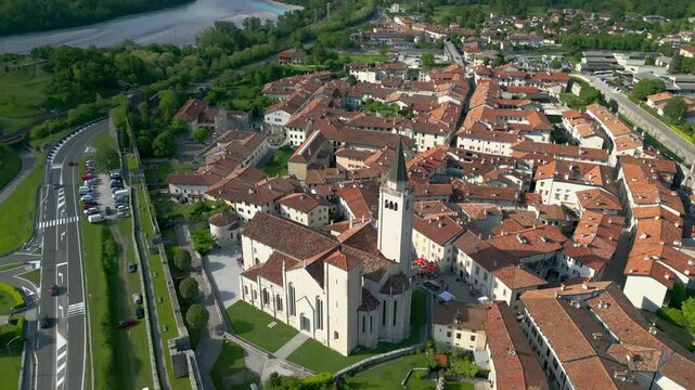 Venzone. Fortified village rebuilt after the 1976 earthquake