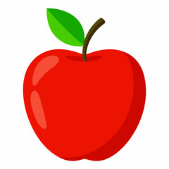 Fototapeta premium red apple vector illustration