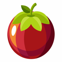 red apple vector illustration