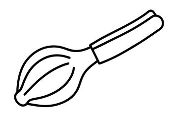 Artistic brush stroke icon with transparent background ideal for design projects