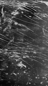 Vertical dynamic  animated background with a black and gray relief texture of an old wall with scratches. Fast-changing frames are used as the background for the title.