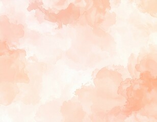 Obraz premium Abstract watercolor background with soft peach and white hues creating a dreamy and ethereal effect