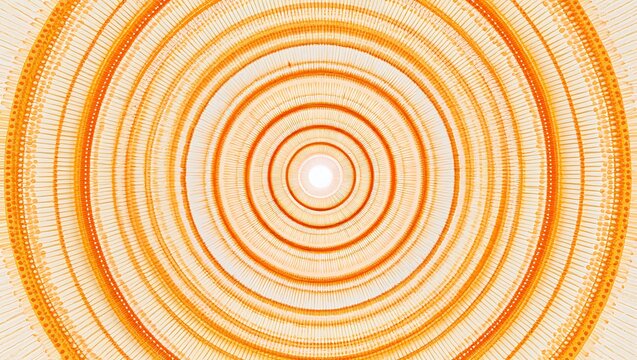 Abstract Orange Concentric Circles A mesmerizing visual journey into the depths of circular patterns and radiant hues