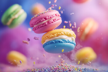 Flying macarons